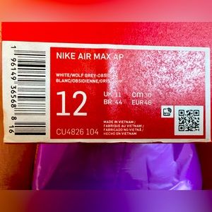 Nike AIR MAX AP size 12 men’s CU4826-104